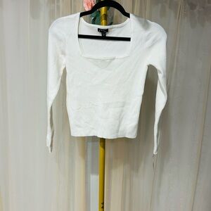 art class White Long Sleeve Top